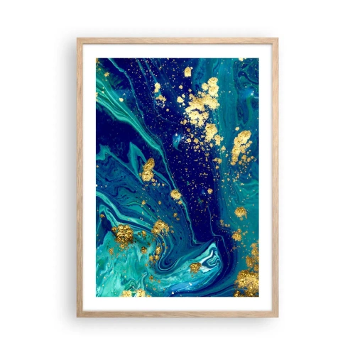 Poster in cornice rovere chiaro - Petali di sole - 50x70 cm