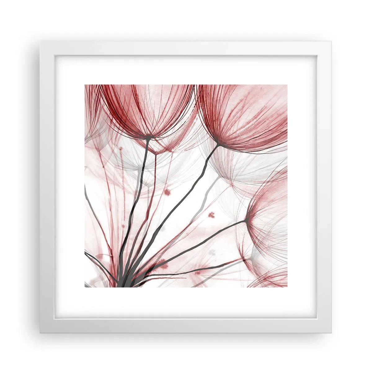Poster in cornice bianca - Prima del decollo - 30x30 cm