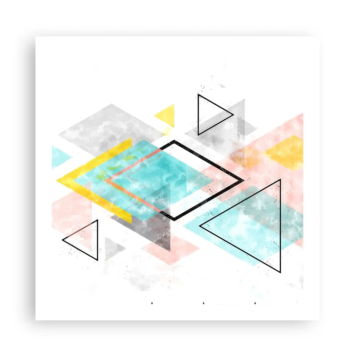 Poster - Gioco geometrico - 60x60 cm