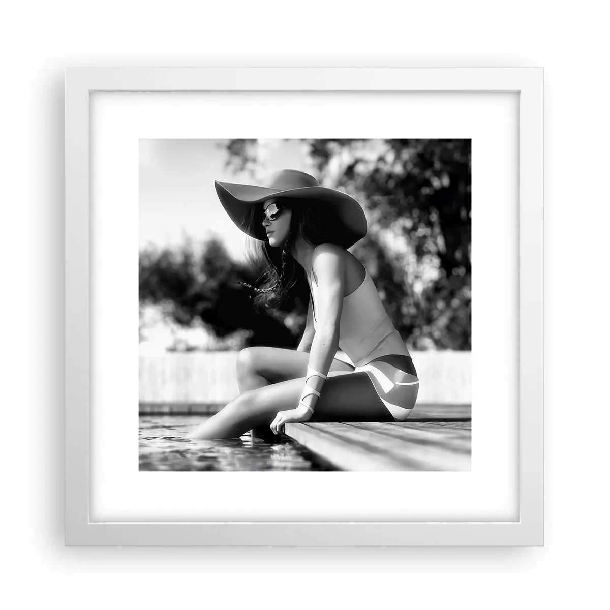 Poster in cornice bianca - Sogno estivo - 30x30 cm