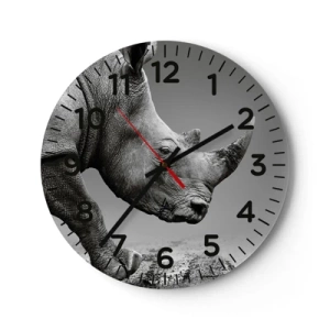 Orologio da parete - Orologio in Vetro - Forza irrefrenabile - 30x30 cm