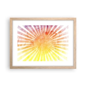 Poster in cornice rovere chiaro - Albe e tramonti - 40x30 cm