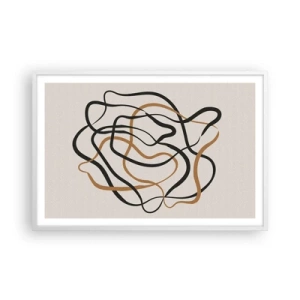 Poster in cornice bianca - Tutto è andato storto - 91x61 cm