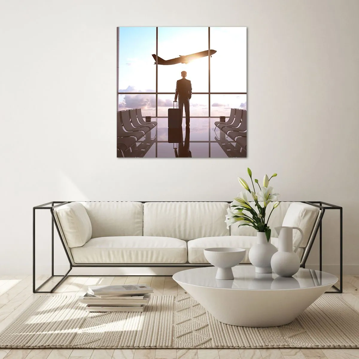 Quadro su vetro - Hai tempo, rallenta - 70x70 cm