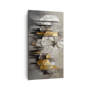 Quadro su tela - Stampe su Tela - Composizione di ghiaccio e luce - 45x80 cm