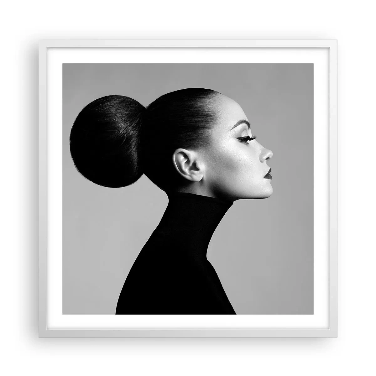 Poster in cornice bianca - La Nefertiti di oggi - 60x60 cm