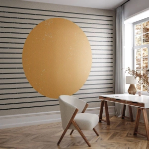 Fotomurali Premium Sand - La forza della semplicità - Sole, Ruota, Linee - 200x140 cm