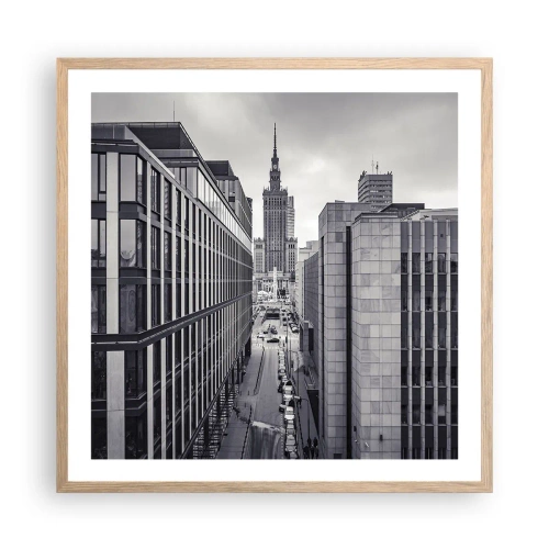 Poster in cornice rovere chiaro - La valle di Varsavia - 60x60 cm
