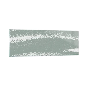 Quadro su vetro - Astrazione in clima invernale - 90x30 cm