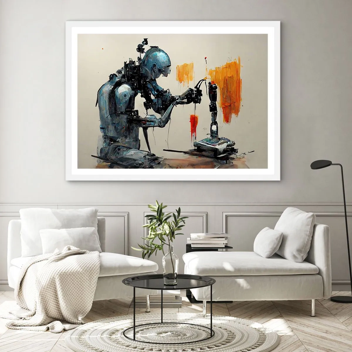 Poster in cornice bianca - È già domani... - 50x40 cm