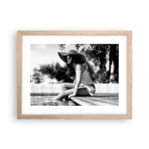 Poster in cornice rovere chiaro - Sogno estivo - 40x30 cm