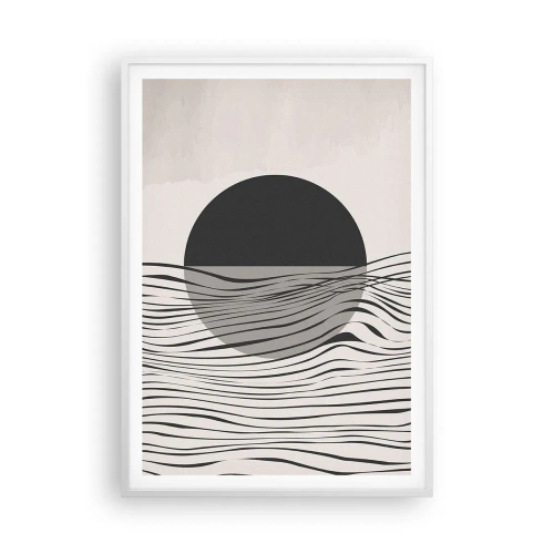 Poster in cornice bianca - Composizione a metà - 70x100 cm