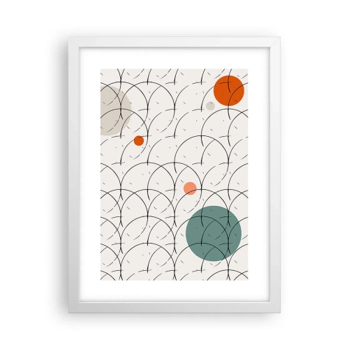 Poster in cornice bianca - Nello spirito della pop-art - 30x40 cm