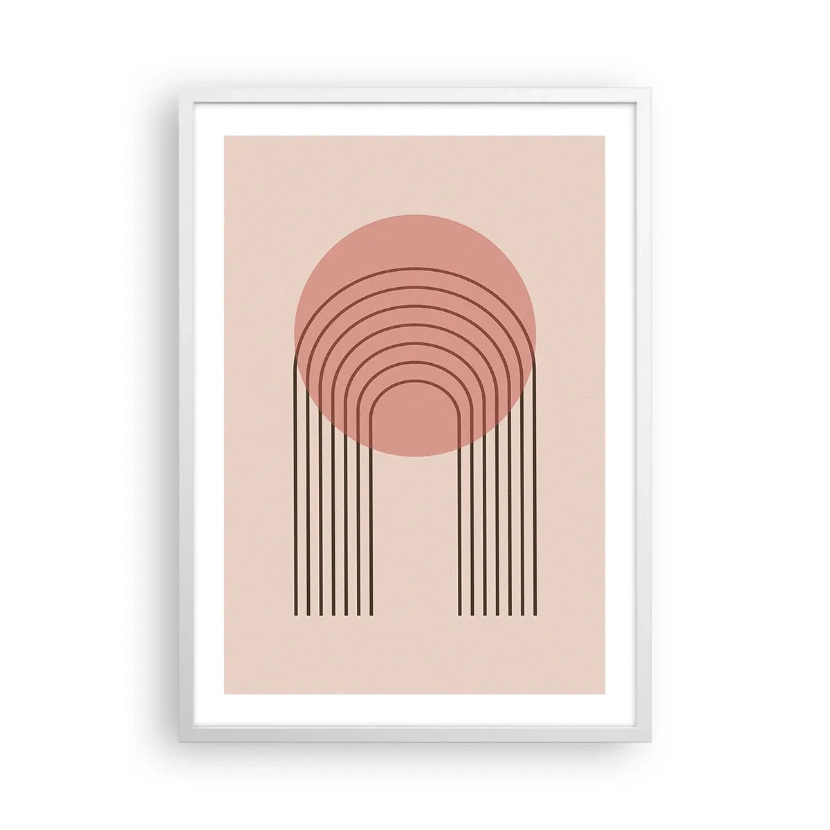 Poster in cornice bianca - Attrazione irresistibile - 50x70 cm