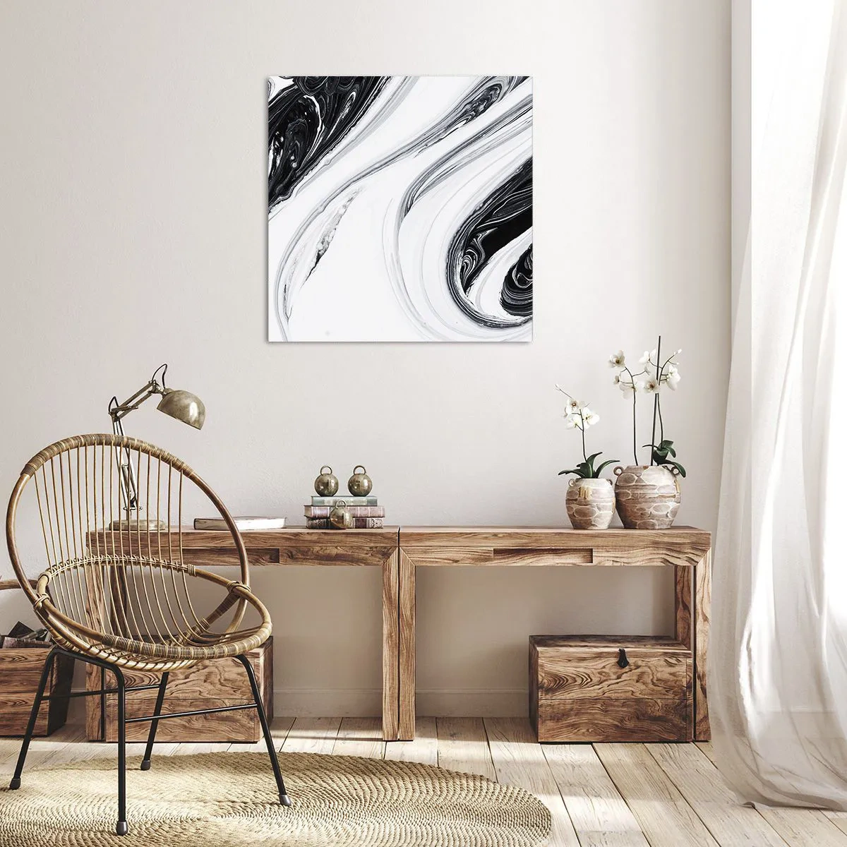 Quadro su tela - Stampe su Tela - L'unione degli opposti - 40x40 cm