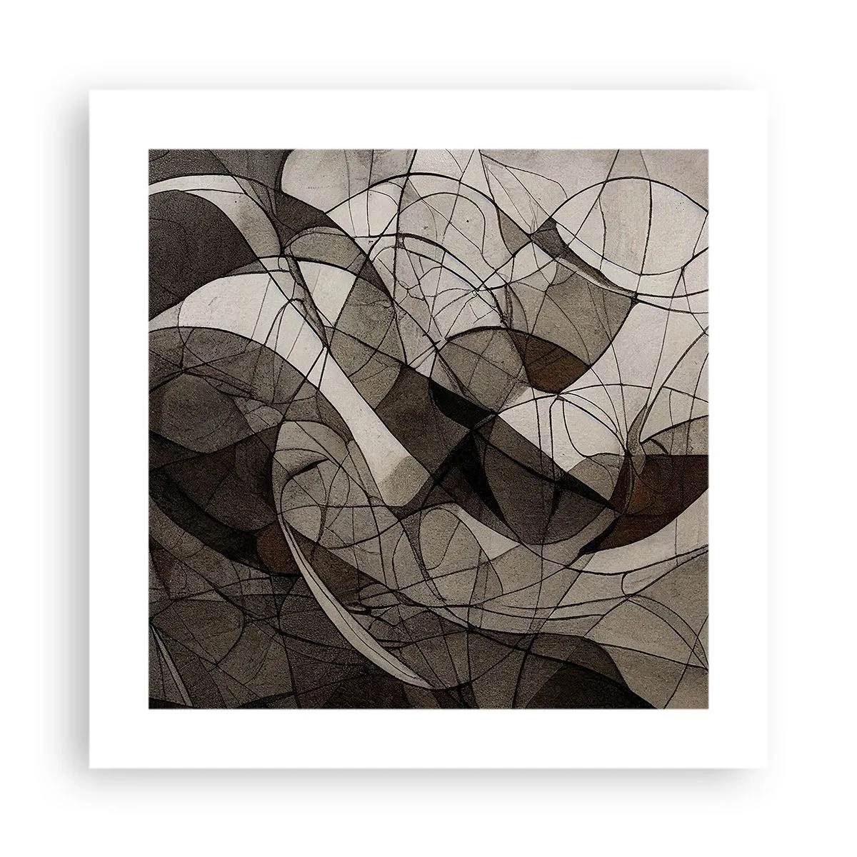 Poster - La circolazione dei colori della terra - 40x40 cm