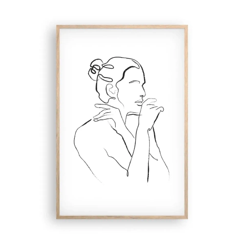 Poster in cornice rovere chiaro - Nudo: mistero sensuale - 61x91 cm