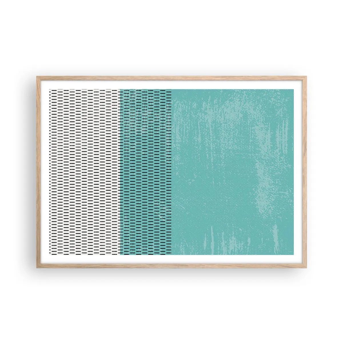 Poster in cornice rovere chiaro - Composizione equilibrata - 100x70 cm