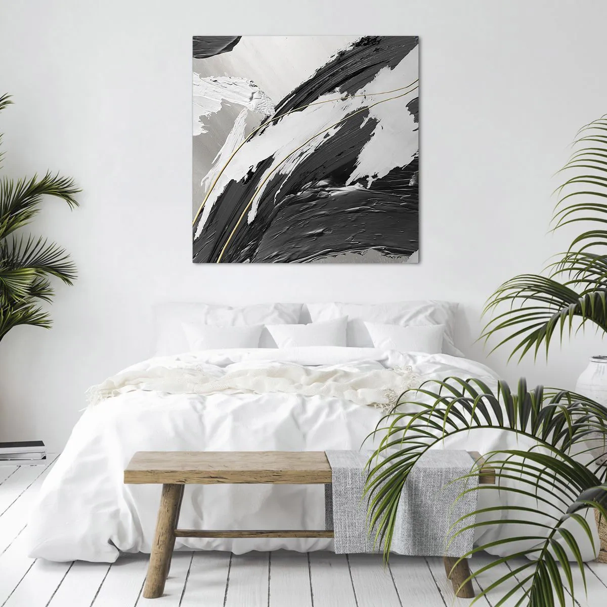 Quadro su tela - Stampe su Tela - Astrazione con sfarzo - 50x50 cm