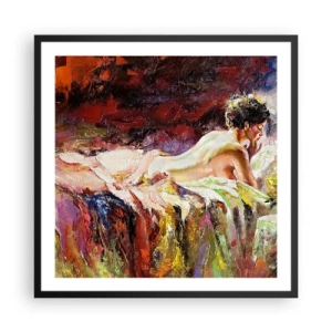 Poster in cornice nera - Venere pensierosa - 60x60 cm