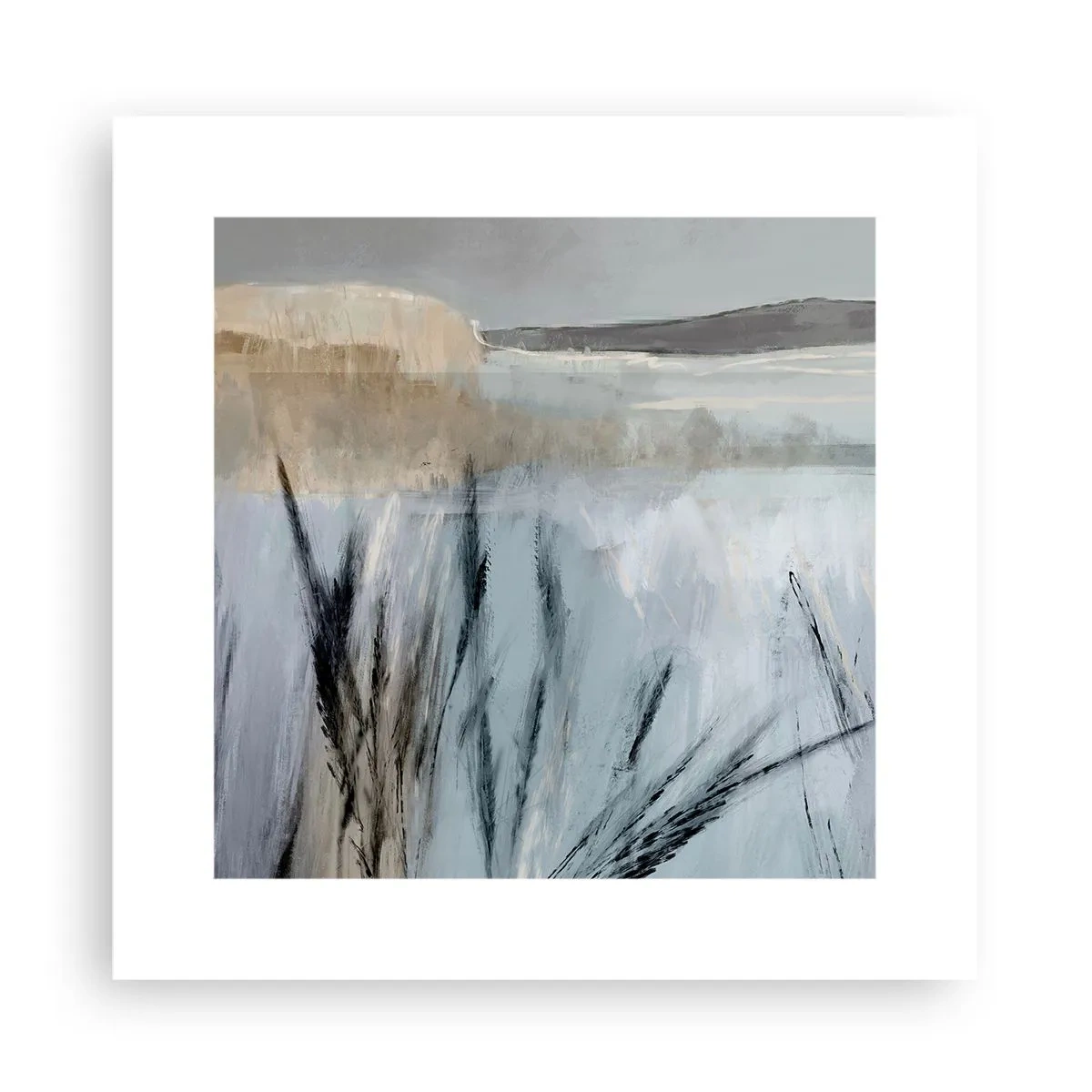 Poster - Campi d'inverno - 30x30 cm
