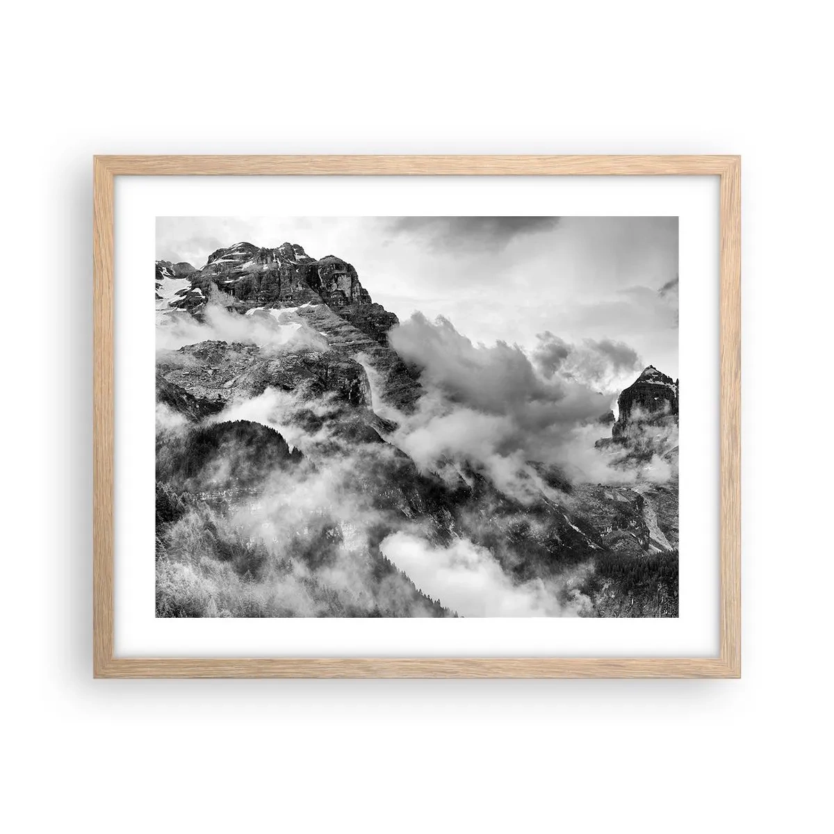 Poster in cornice rovere chiaro - Belli e terribili - 50x40 cm