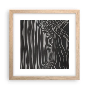 Poster in cornice rovere chiaro - Ritmo e accento - 30x30 cm