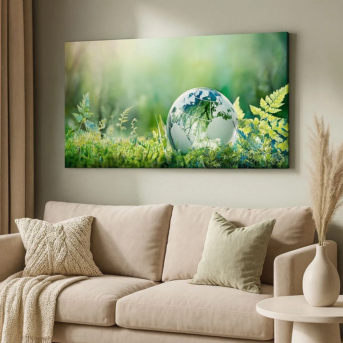 Quadro su tela - Stampe su Tela - Pianeta verde - 100x40 cm