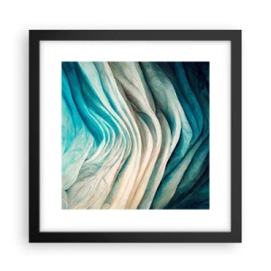 Poster in cornice nera - Blu insaziabile - 30x30 cm