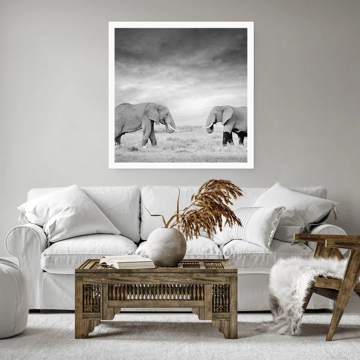 Poster - Grigio è bello - 40x40 cm