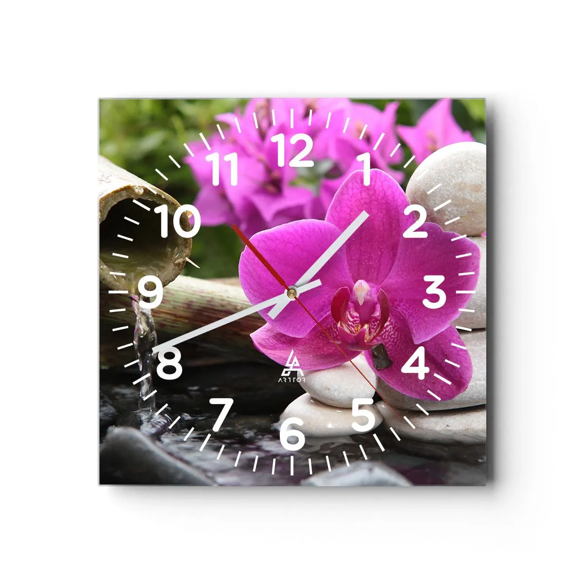 Orologio da parete - Orologio in Vetro - E già ti riposi - 40x40 cm