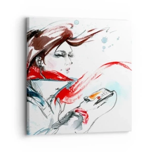 Quadro su tela - Stampe su Tela - Sentire la musica dentro - 30x30 cm