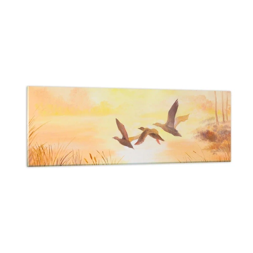 Quadro su vetro - L'inizio di un lungo viaggio - 90x30 cm