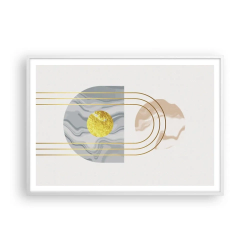 Poster in cornice bianca - Chiarezza e lucentezza - 100x70 cm