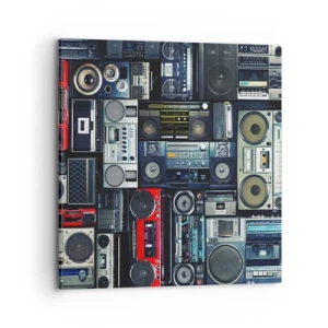 Quadro su tela - Stampe su Tela - Nostalgia degli anni '80 - 70x70 cm