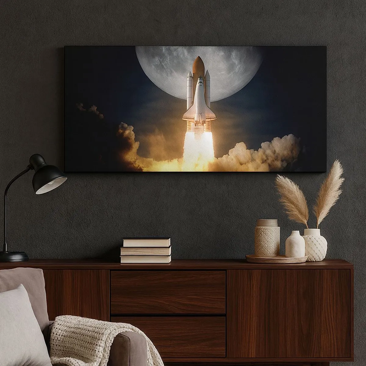 Quadro su tela - Stampe su Tela - L'inizio di un'avventura spaziale - 100x40 cm
