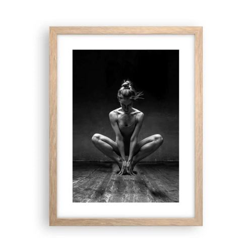 Poster in cornice rovere chiaro - La concentrazione dell'energia della danza - 30x40 cm