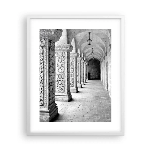 Poster in cornice bianca - Dove porterà? - 40x50 cm