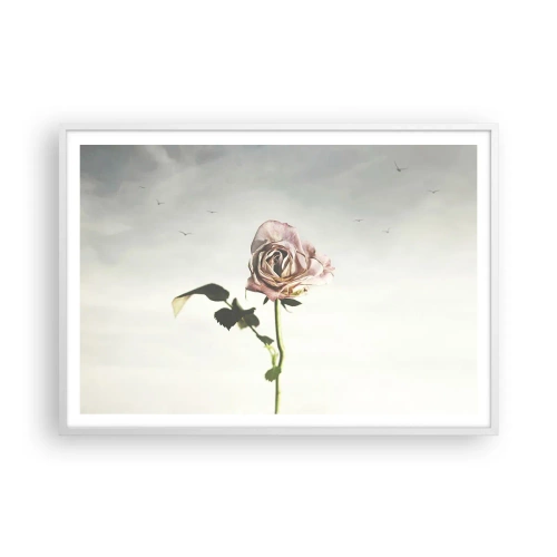 Poster in cornice bianca - Il benvenuto alla primavera - 100x70 cm