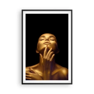 Poster in cornice nera - Come seta d'oro - 61x91 cm