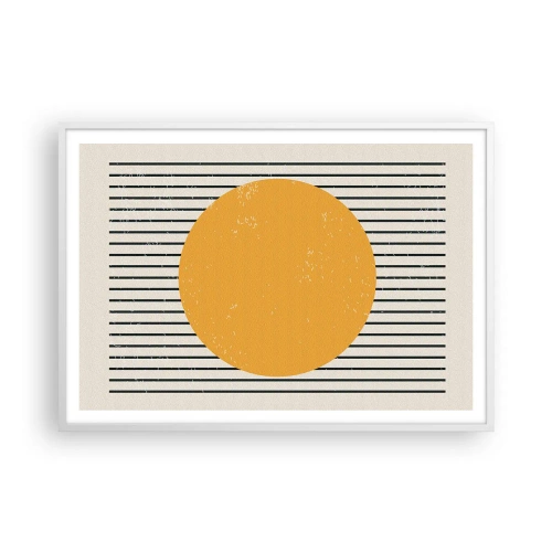 Poster in cornice bianca - La forza della semplicità - 100x70 cm