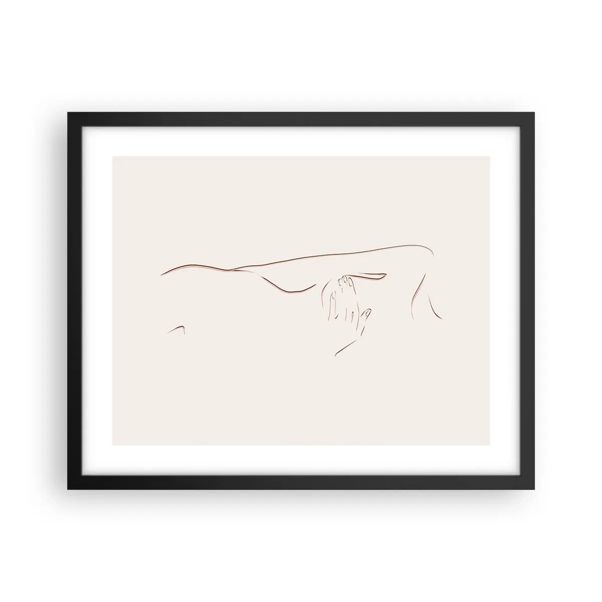Poster in cornice nera - La forma del desiderio - 50x40 cm