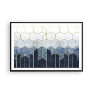 Poster in cornice nera - Composizione a ritmo sincopato - 91x61 cm