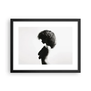 Poster in cornice nera - Come un fiore su un gambo snello - 40x30 cm