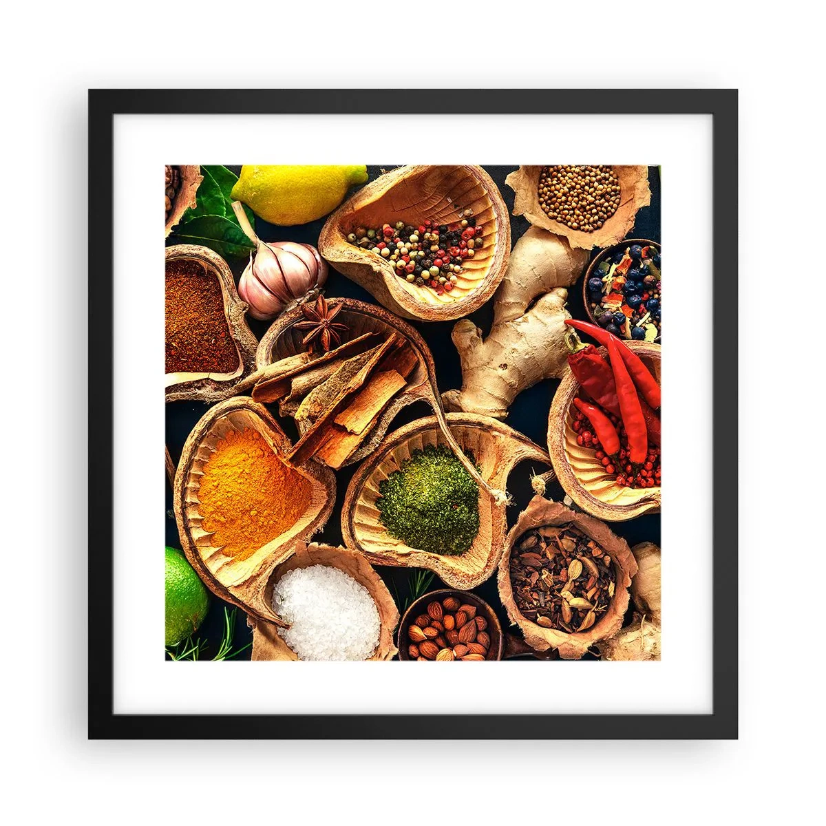 Poster in cornice nera - Prendi quello che vuoi - 40x40 cm