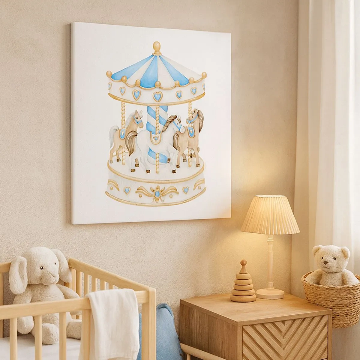 Quadro su tela - Stampe su Tela - Dolce infanzia - 30x30 cm