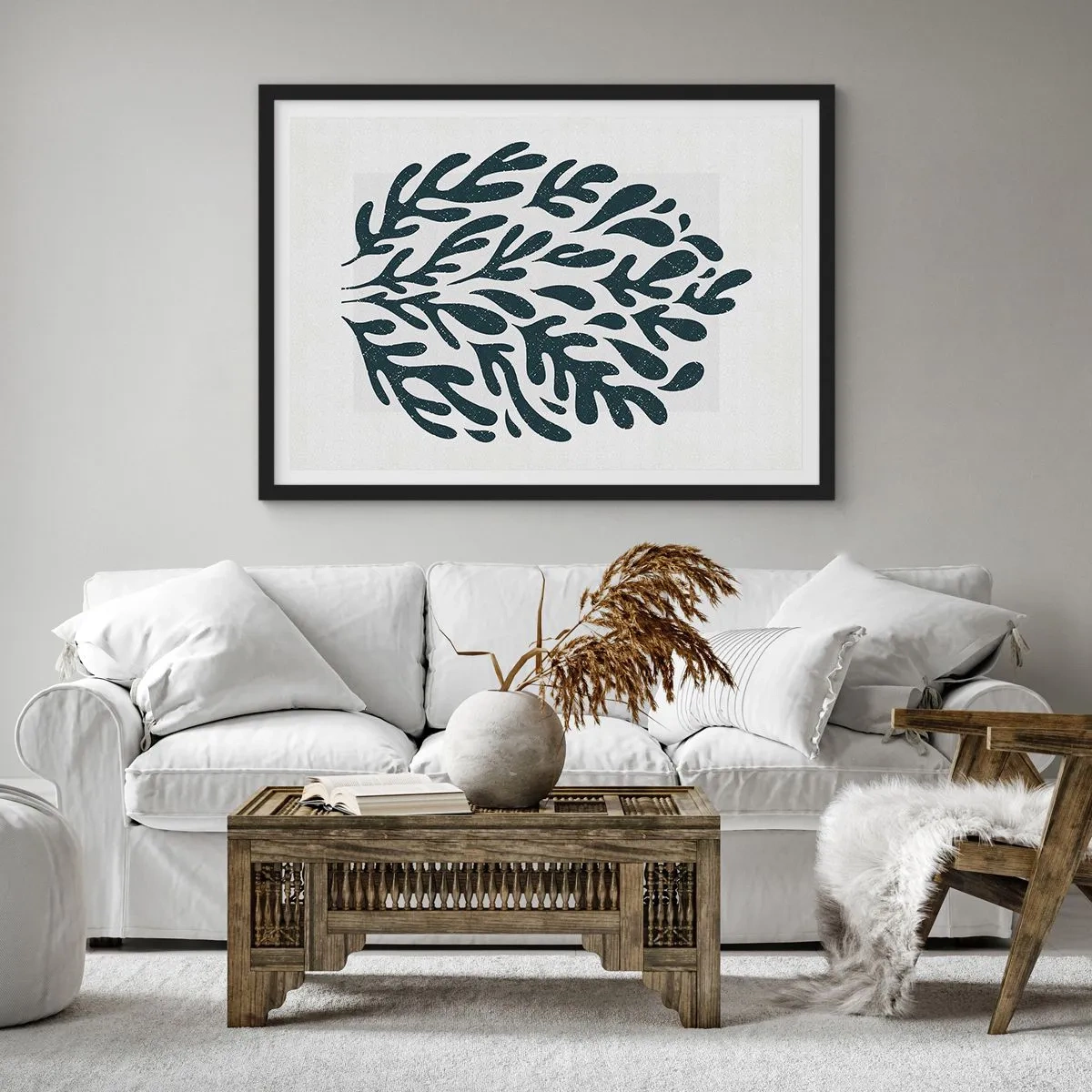 Poster in cornice nera - Le forme della natura - 40x30 cm