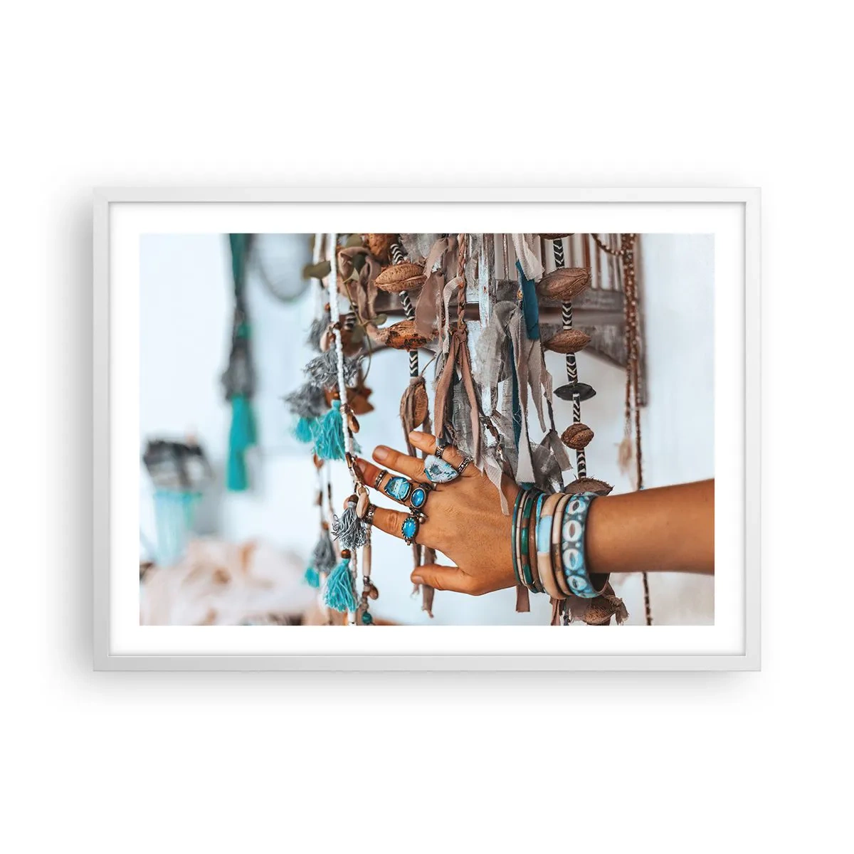 Poster in cornice bianca - Tesori locali - 70x50 cm