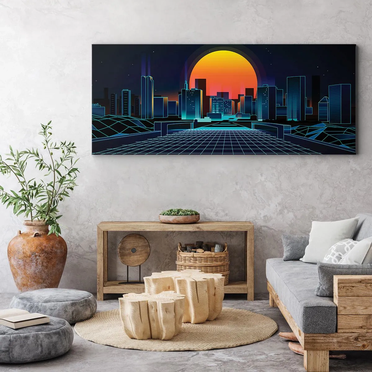 Quadro su tela - Stampe su Tela - Davvero vuoi tornare al mondo reale? - 90x30 cm