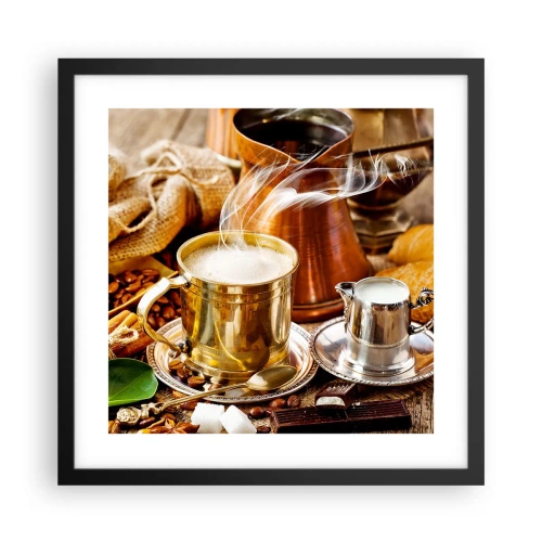 Poster in cornice nera - Buona giornata! - 40x40 cm